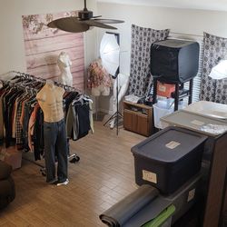 Reselling Business Inventory + Photography Setup + Mannequins + Clothing Racks
