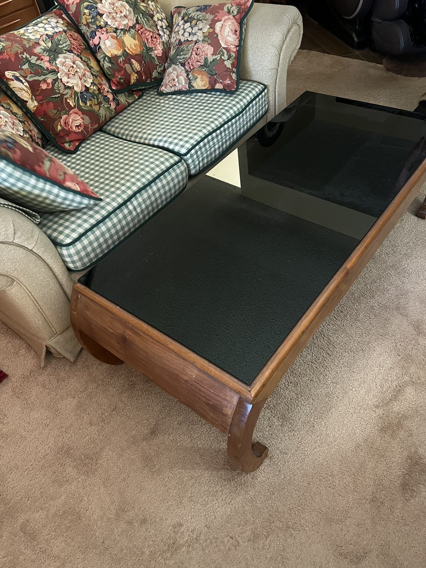 Antique TEAK WOOD Custom Coffee Table