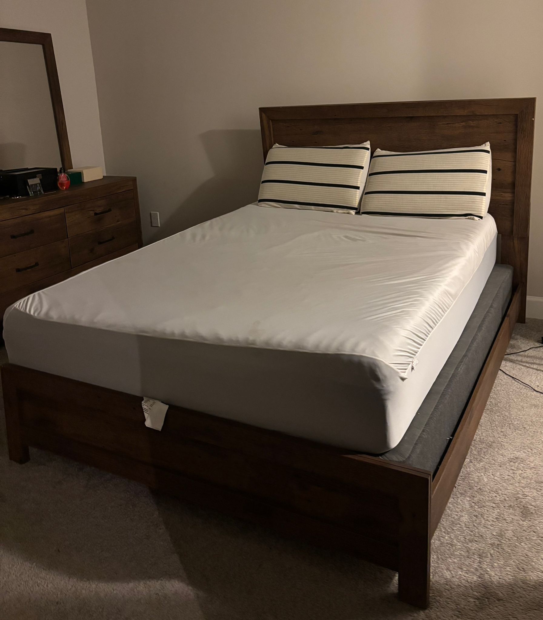 KING BED MATTRESS & BED FRAME