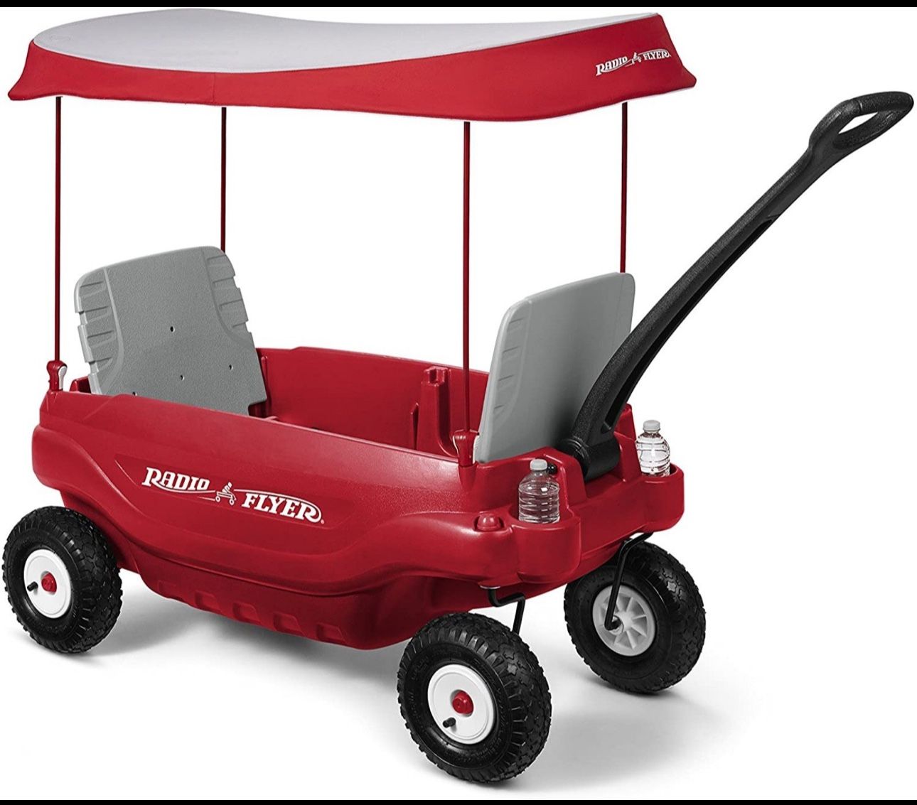 Radio Flyer Kids Red Wagon with Canopy