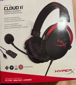 the HyperX Cloud II Gaming Headset in black and red. https://offerup.com/redirect/?o=QW1hem9uLmNvbQ== https://offerup.com/redirect/?o=QW1hem9uLmNvbQ==