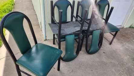 Black Green Restaurant Chairs