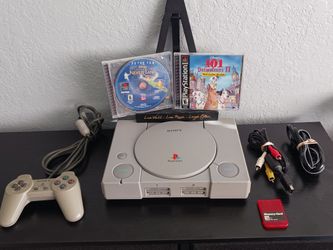 Sony PlayStation 1 PS1 Console SCPH-7501 Bundle OEM Controller AV Power + 2 Game