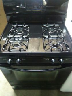 Frigidaire black gas stove works great
