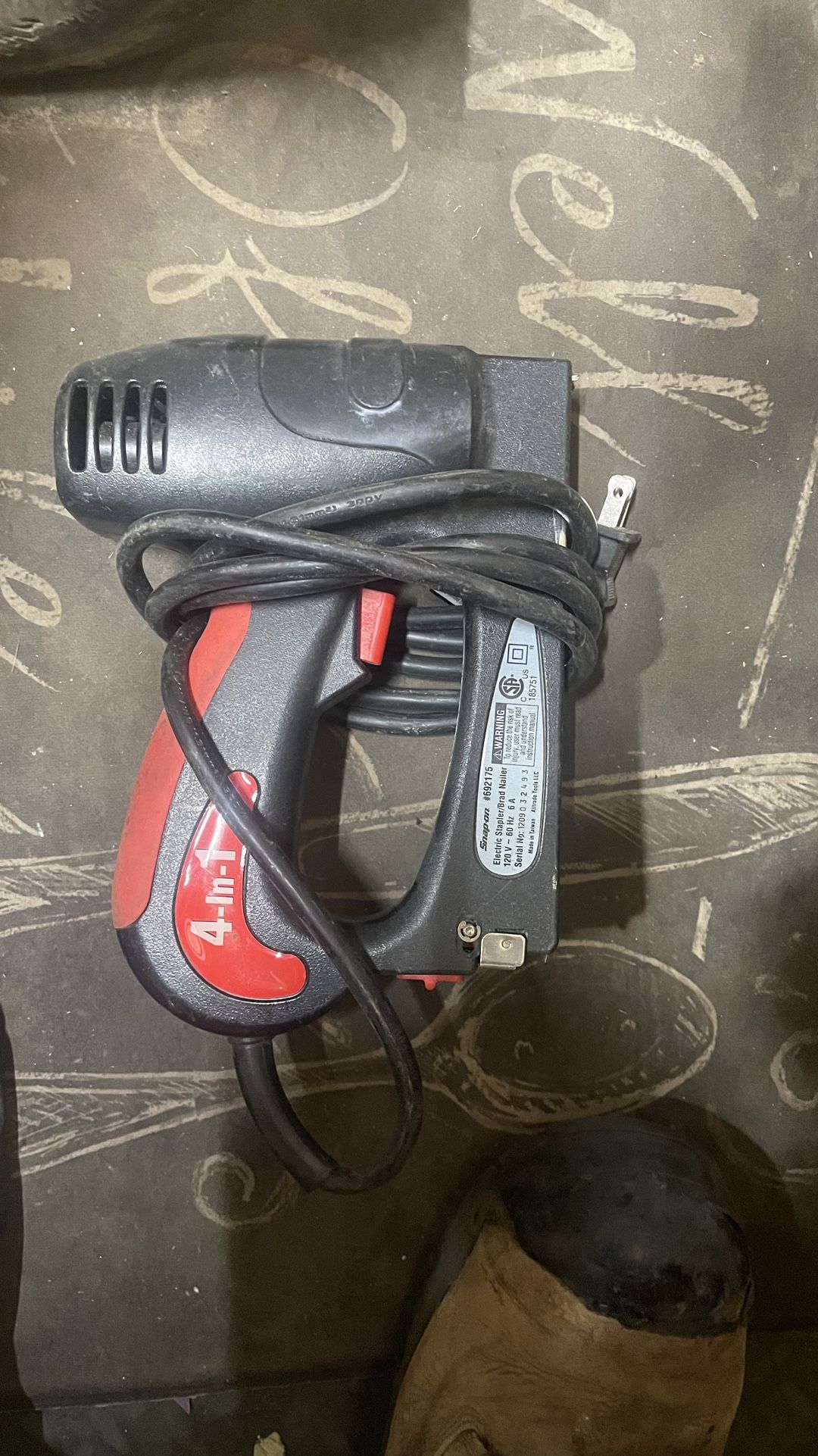 Snap-on Electric Stapler/brad Nailer
