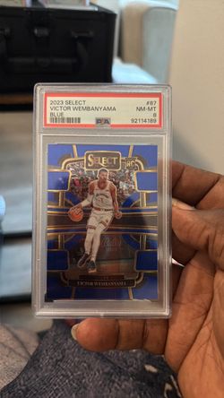 Victor Wembanyama 2023 Select Blue Rookie PSA 8