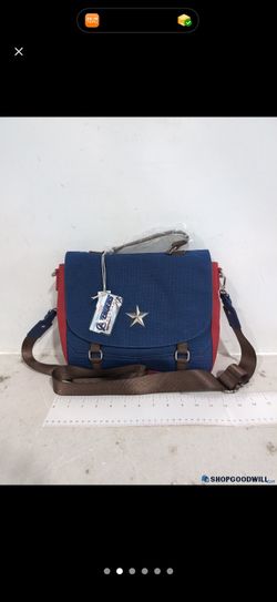 Avengers Blue and Red Star Messenger Bag