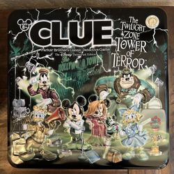 CLUE The Twilight Zone Tower Of Terror Board Game Disney Theme Park Edition NEW