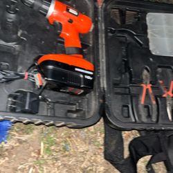 Black An decker Cordless Drill 