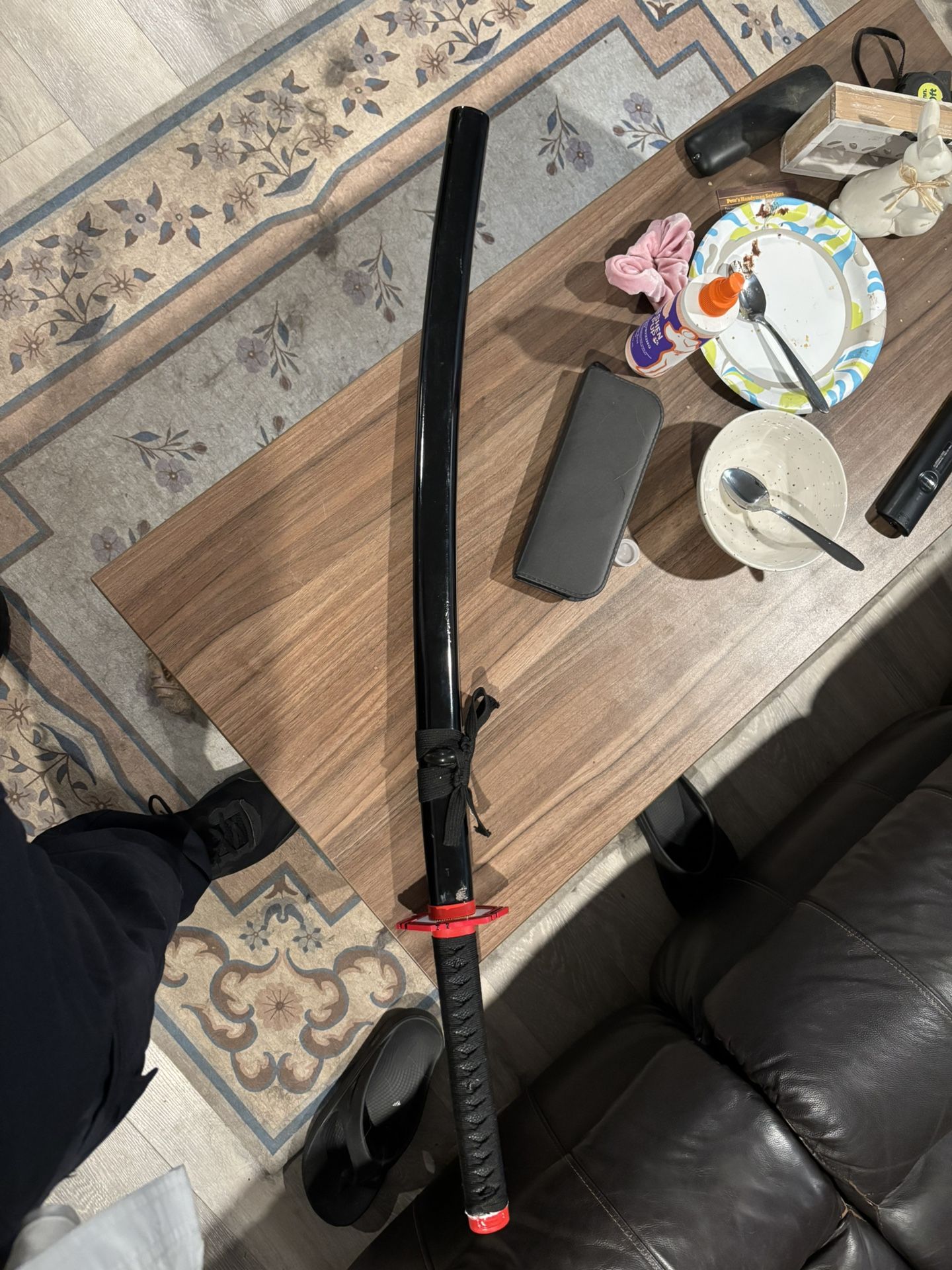 Replica From The Show Demon slayer. Modeled After the Sword Of Giyu Tomioka.