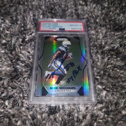 
Mike Williams Signed Inscribed "#7 Pick" 2017 Silver Prizm RC PSA GEM MT 10 AUTO. RARE "#7 Pick" Inscription!