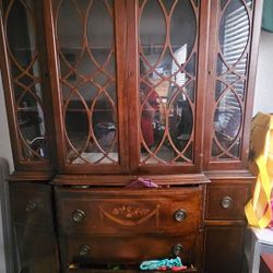 vintage China Hutch 