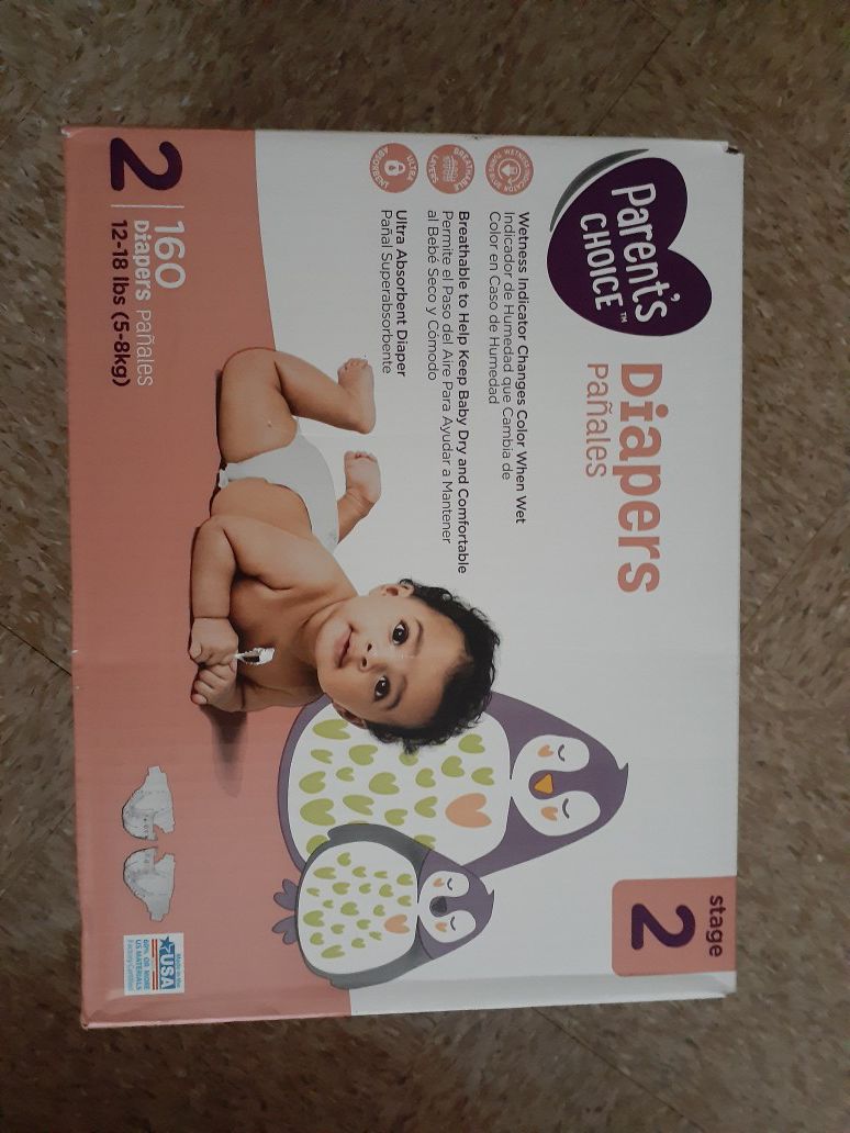 Box of Size 2 Diapers