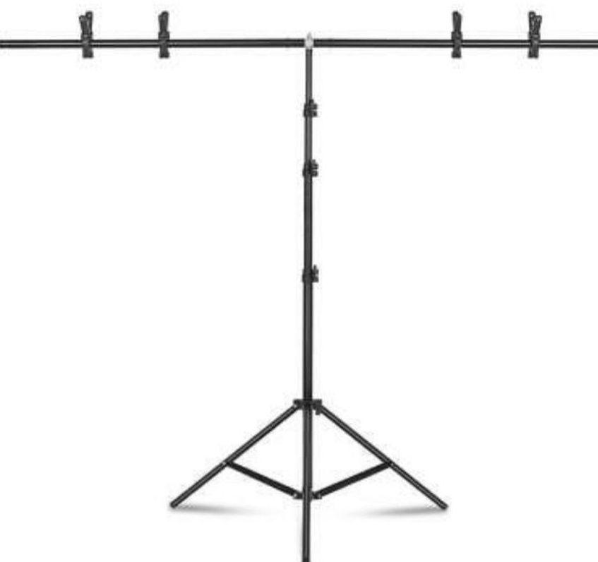 Photography Adjustable Backdrop Support Stand Background Kit with Clips