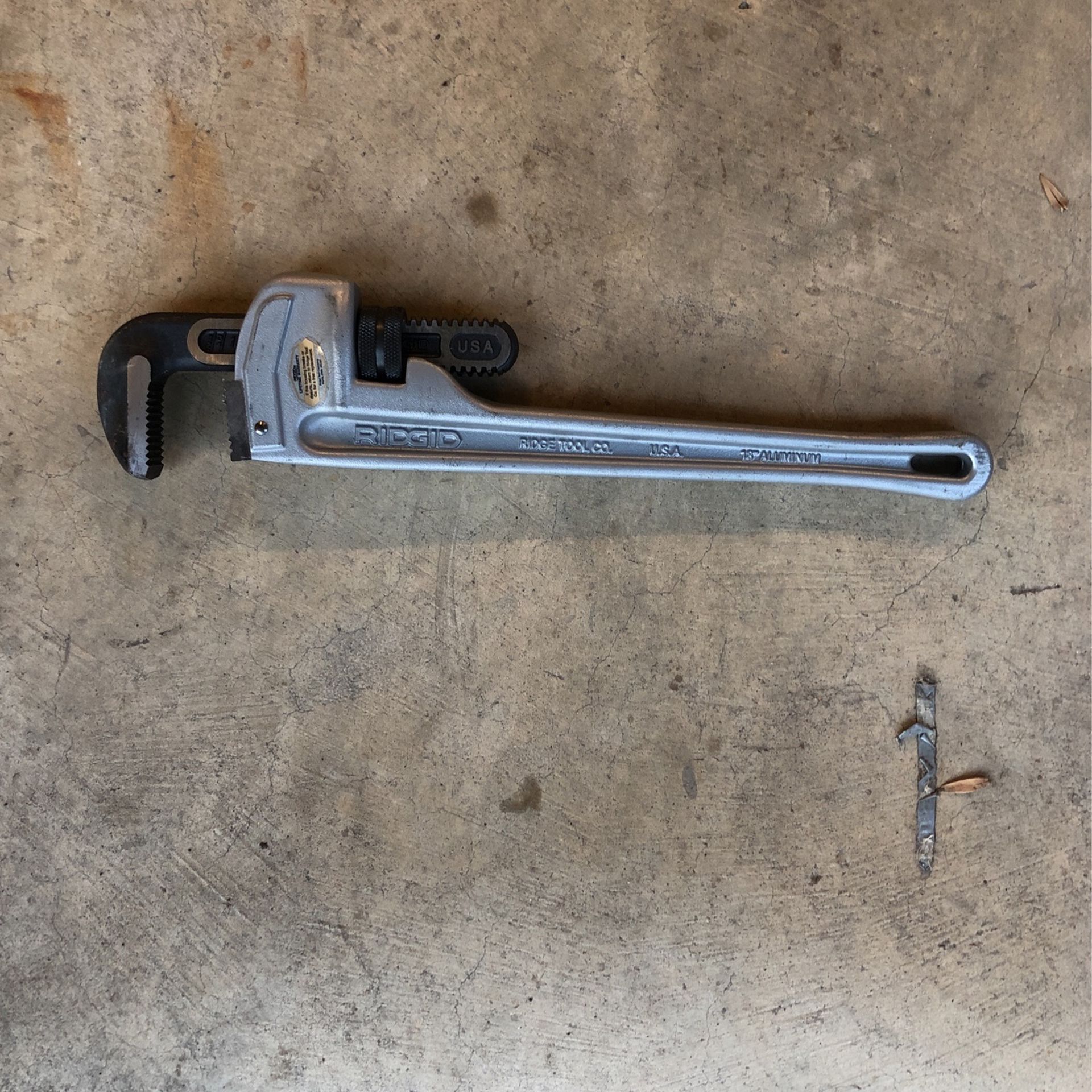 RIDGID aluminum pipe wrench