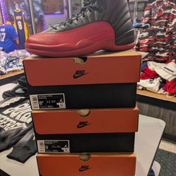 Jordan 12 Retro Flu Game Size 9,9.5
