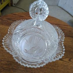 Crystal Candy Bowl with Lid