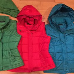 Hooded vests by New York & Company 