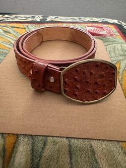 Men’s Ostrich belt