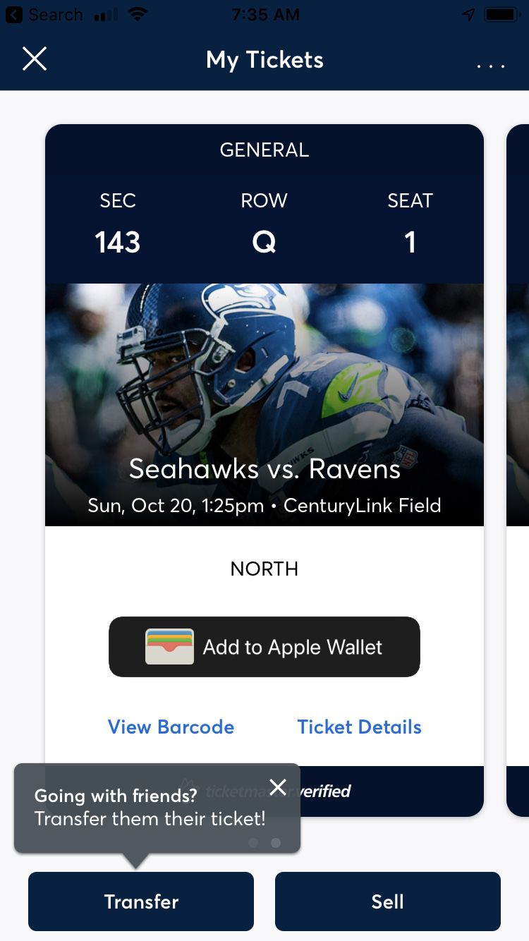Seahawks vs Ravens 10/20