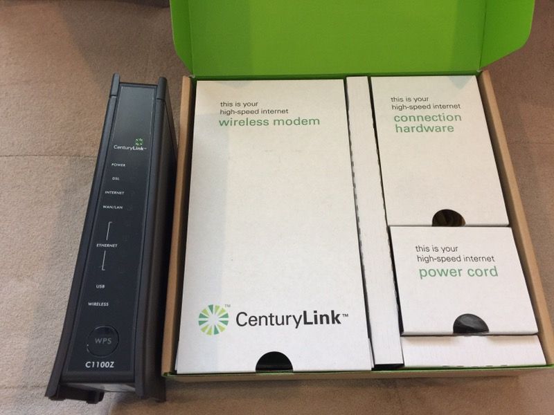 Centurylink zyxel c1100z dsl modem with wireless router Clearance