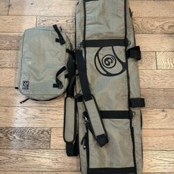 Sector 9 Longboard Skateboard Travel Carry Bag Green / Black 52" X 16"