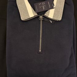 Men’s Nautica Navy 1/4 Zip Sweatshirt