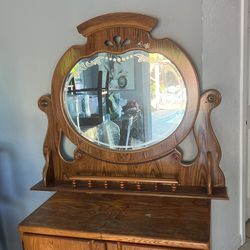 Mirror And Storage Space Cabinet