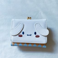 NEW Cinnamoroll fold blue wallet with coin purse