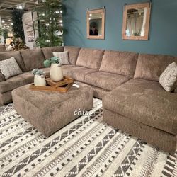 
🗨ASK DISCOUNT COUPON☆ sofa Couch Loveseat living room set sleeper recliner daybed futon options◇hyla Chocolate Brown Raf Or Laf Sectional  .