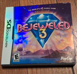 Nintendo Ds  Bejewled 3 Video Game puzzle mind 8 modes