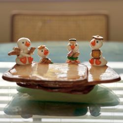 🐣 Dough Ducks On Toasters – Handmade Coaster Set 🍞✨