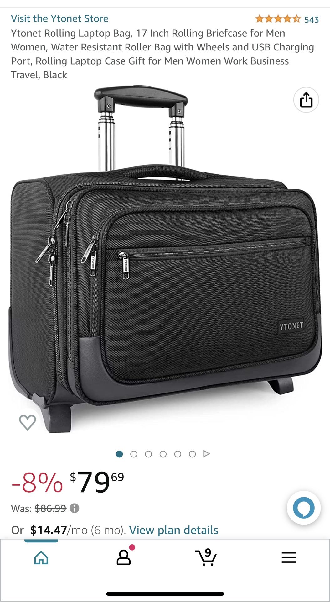 Rolling Briefcase On Wheels