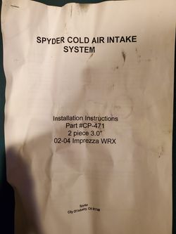 Spyder Cold Air Intake
