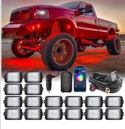 MICTUNING C3 RGBW LED Rock Lights 16 Pods Underbody Car Underglow Offroad Lights