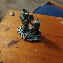 2 Solid Pweter Animal Figurine 