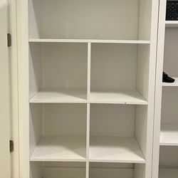 Bookshelf Organizer Cubicles White 