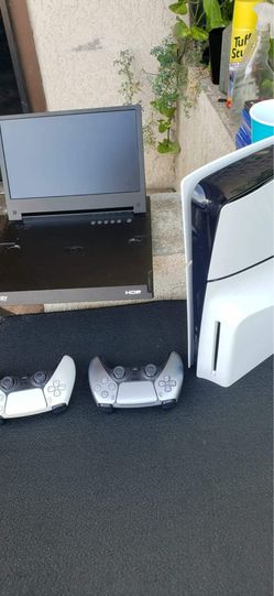 $240! Just G Story Monitor with cables... the 2025 Playstation 5 PS5 Slim Disc version 2nd edition $420! 1 control extra control $40!. PS5 Games $40!