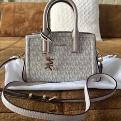 Michael Kors Laila Small Signature Logo Satchel 