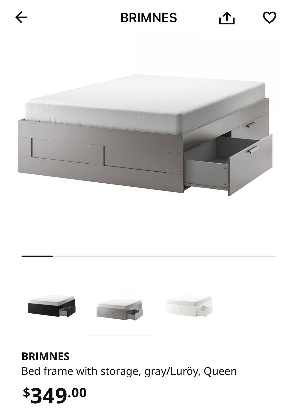 Ikea Queen Brimnes