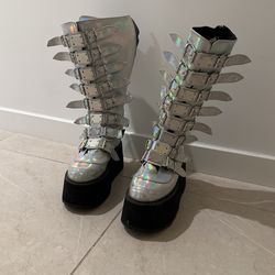 Metallic Rave Boots Men’s Size 11