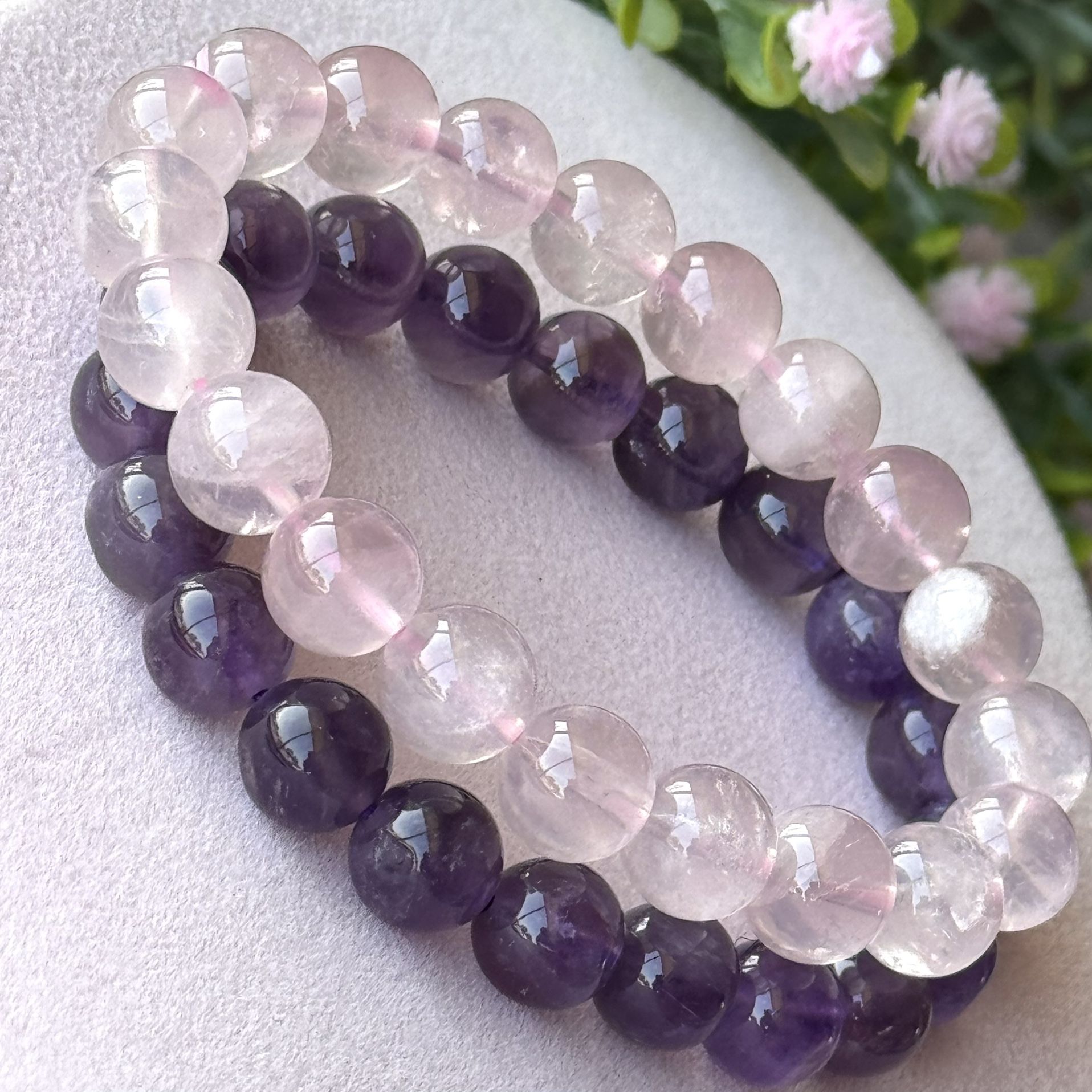 Amethyst & Rose Quartz