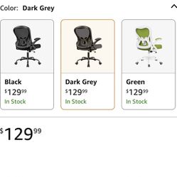 Was 130$ Winrise Office Chair Desk, Ergonomic Mesh Computer Chair Home Office Chairs, Swivel Task Chair Mid Back Breathable Rolling Chair with Adjus