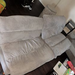 Couch Two Seat - Folds Down - Comes With legs For Height 