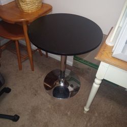 24" Black Bar Table