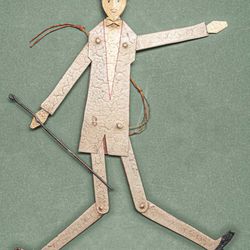 19 century American folk art toy 19th century, American folk art toy