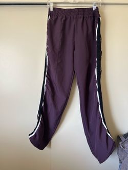 Purple sweat pants 100% polyester