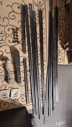 Trailer wall mount hooks, and hitch and accessories