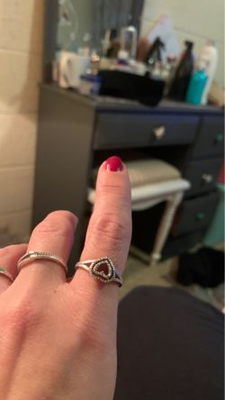 Sterling silver and diamonds size 7 both separate for 30 a piece obo