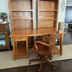 Solid Wood Craftsman Style Office Furniture 